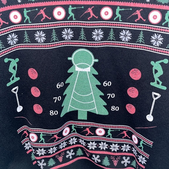 Men’s Throwers ugly Christmas sweater by Gildan - Picture 2 of 5